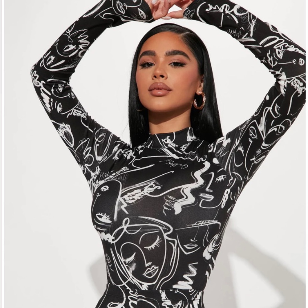 NWT Fashion Nova Say it to My Face Bodysuit